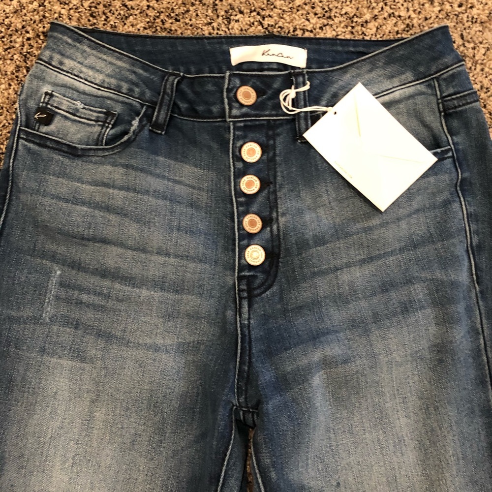 Kancan button up skinny jeans